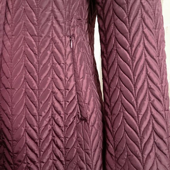 Kate Spade Quilted Snap Button Jacket Coat Red XS - Picture 12 of 12